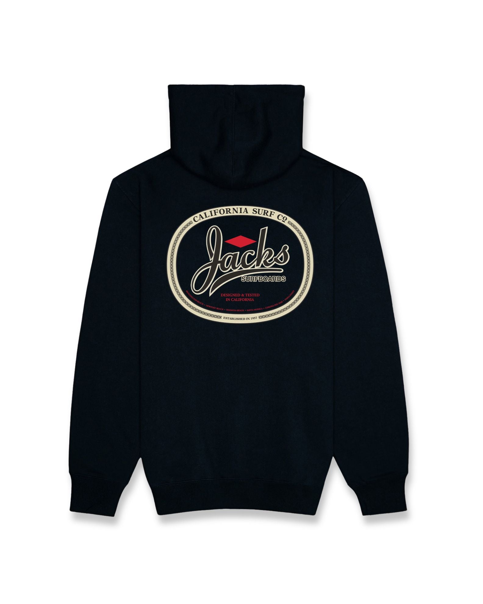 Trenton Classic Pullover Hoodie - Black – Jack's Surfboards