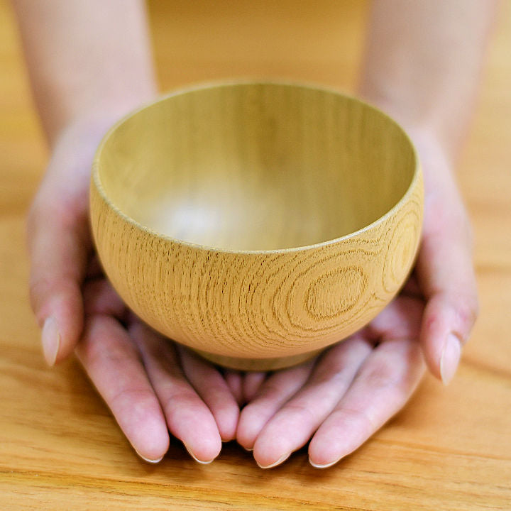 山中漆器 お椀 | しらさぎ椀M ナチュラル | 栗 | 白鷺木工
