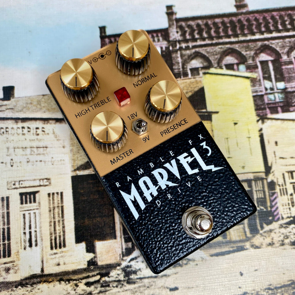 自作Ramble FX Marvel Drive V3（マーシャルサウンド）/金 自作Ramble