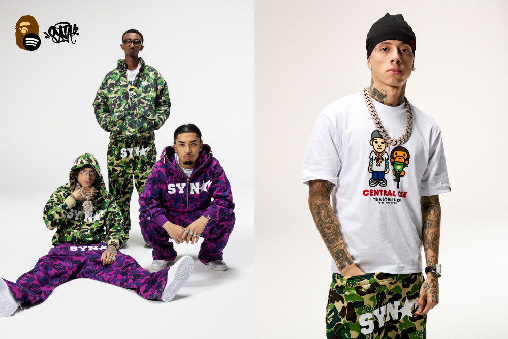 BAPE® X SPOTIFY X SYNA by Central Cee カプセルコレクション | bape.com