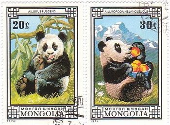 3756 外国切手 中国香港 2008年ジャイアントパンダ 4連刷