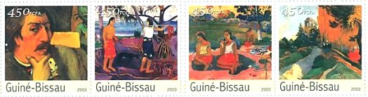 西洋美術切手 印象派｜ゴーギャン（Paul Gauguin）の絵画の切手