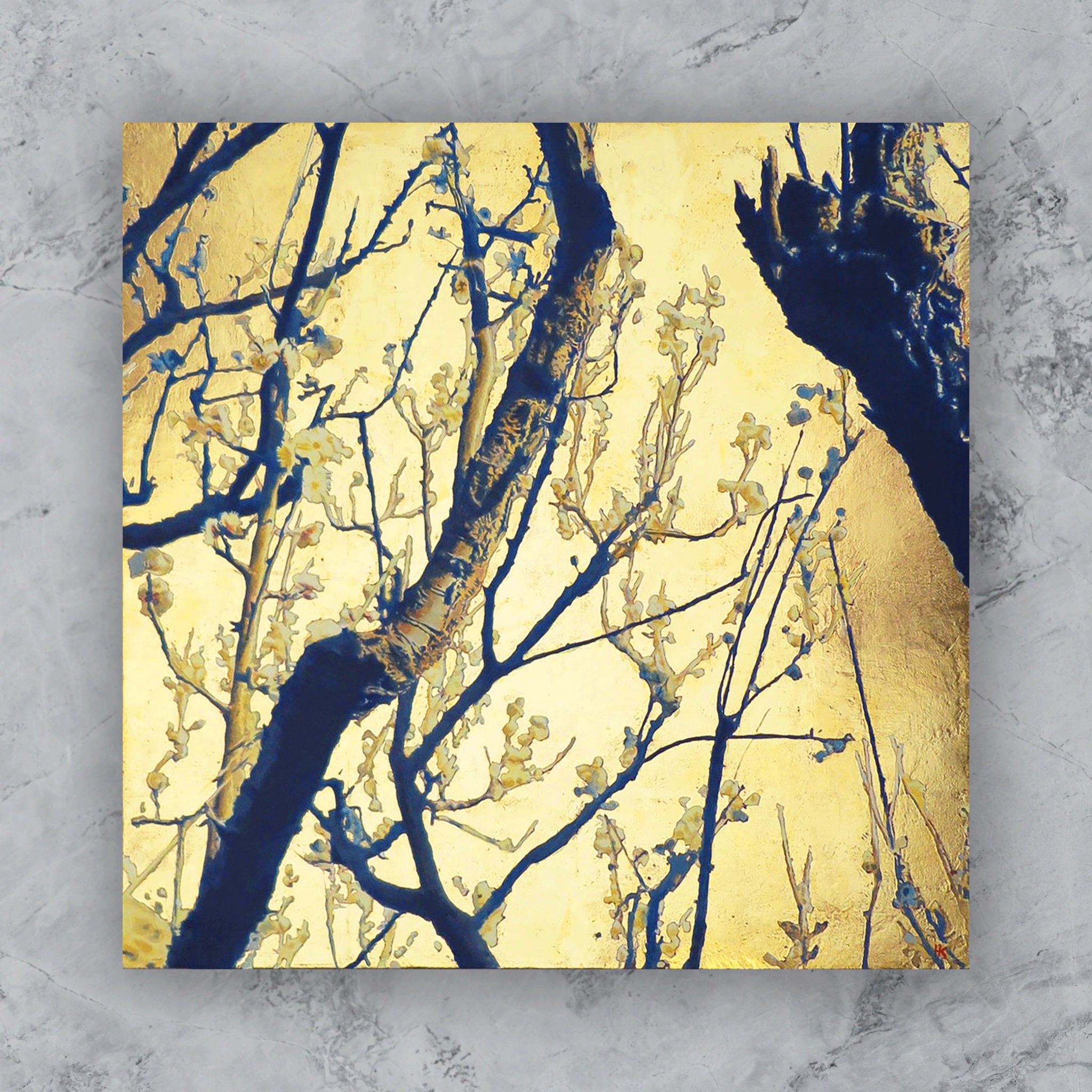 箔景色-白梅 (S6) – Kuronuma Art