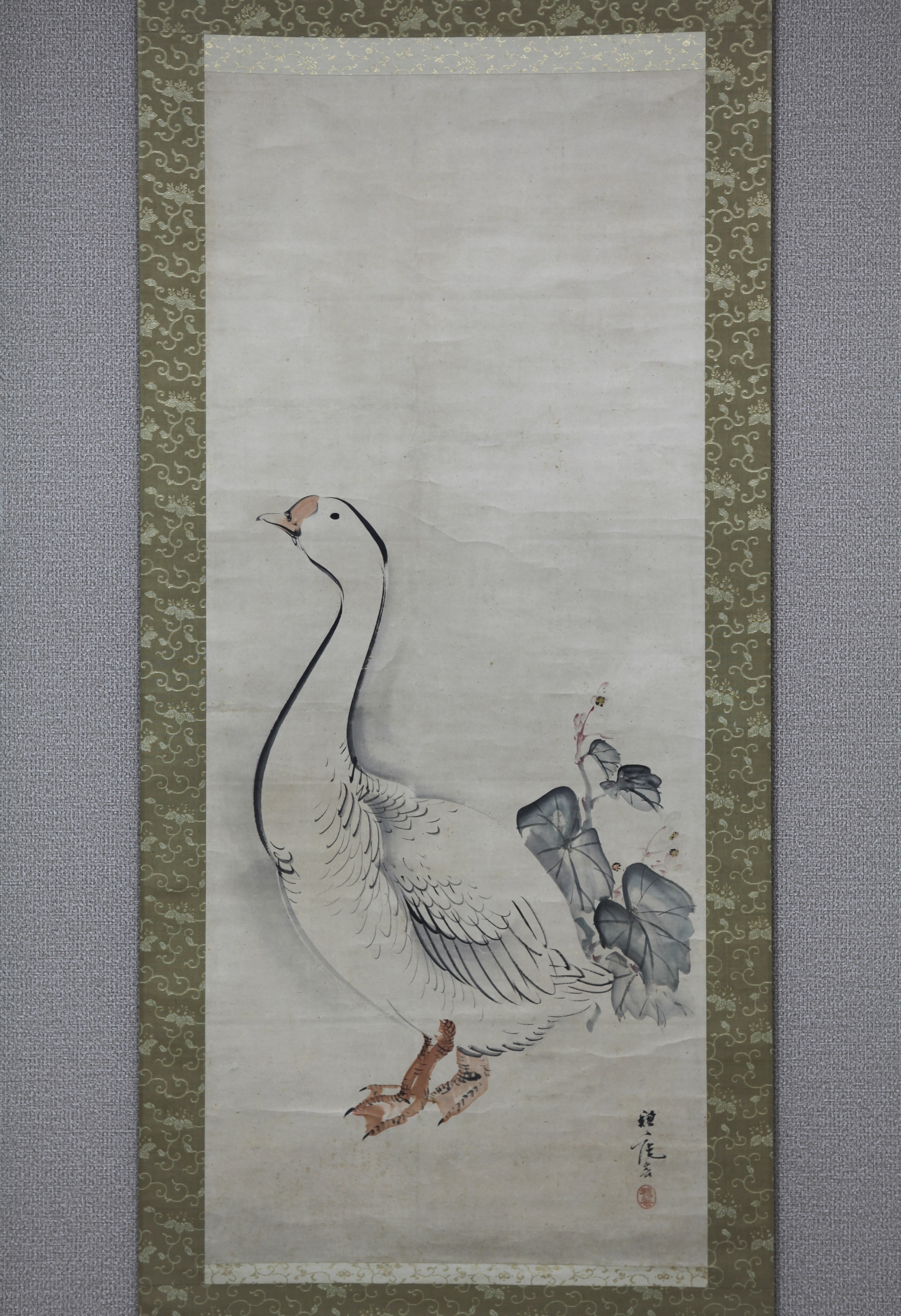 真作/竹霞庵主/畦鳳/墨戦争画賛/人物図/戯画/布袋屋掛軸HI-447 真作/竹