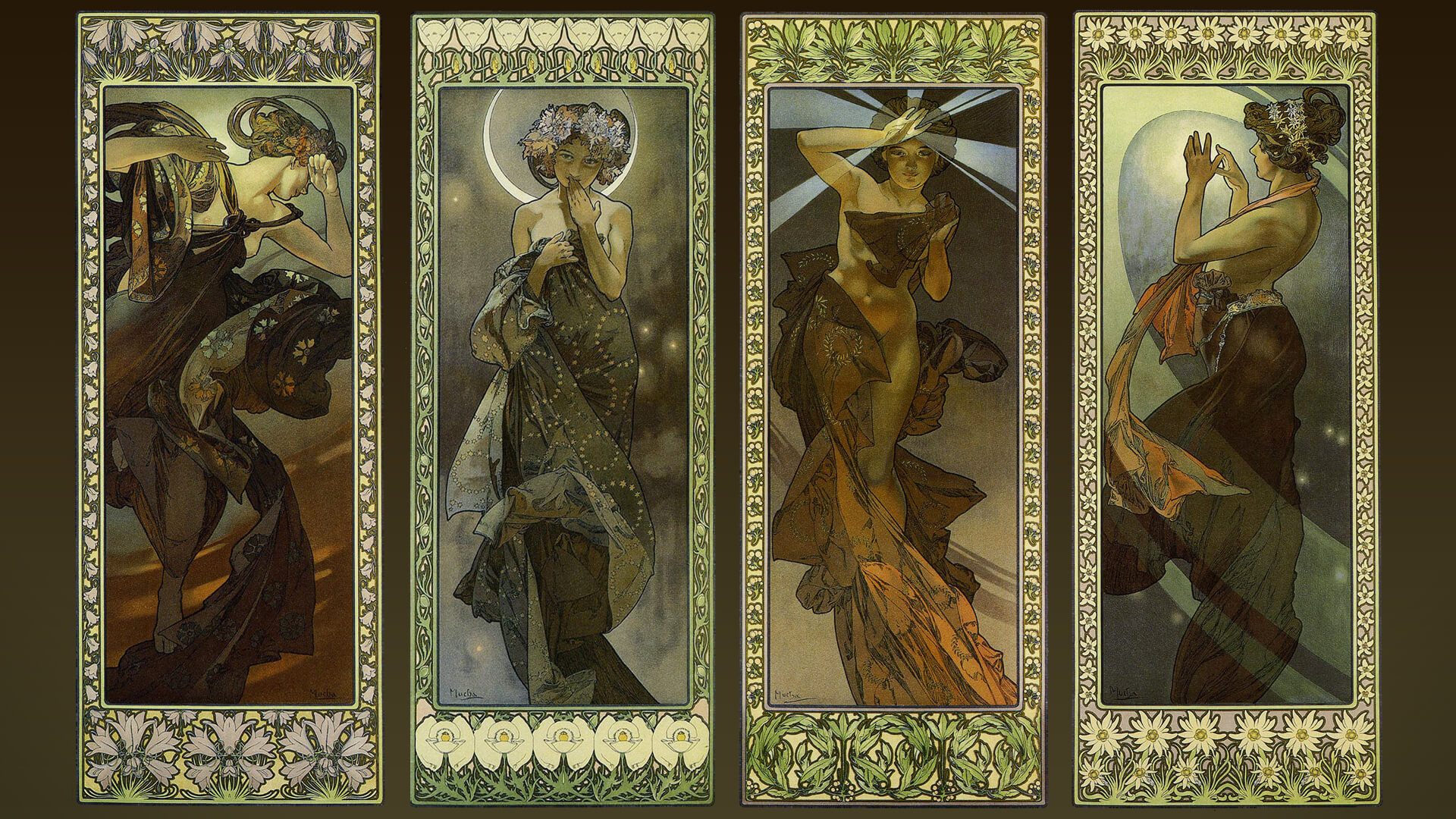 アルフォンス・ミュシャ、北極星、連作〈四つの星〉より アルフォンス