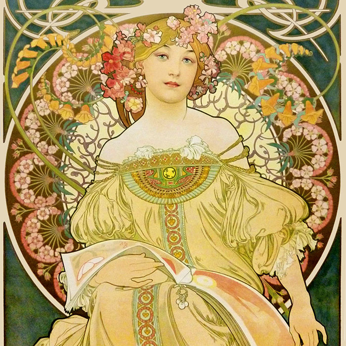 アルフォンス・ミュシャ / Reverie | 壁紙ギャラリー KAGIROHI