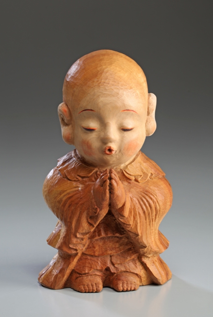 世界的名工 前島秀章 木彫 1992年春作 美術品 彫刻 オブジェ 世界的