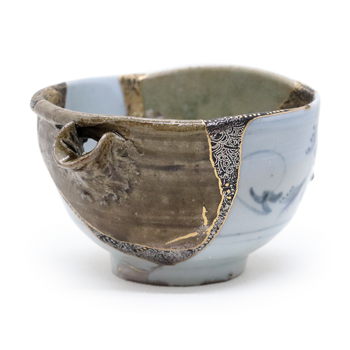 初期伊万里・古唐津融合片口茶碗