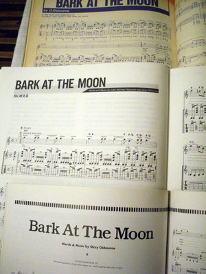 オジー・オズボーン Bark at the Moon 楽譜集 バンドスコア】BARK AT