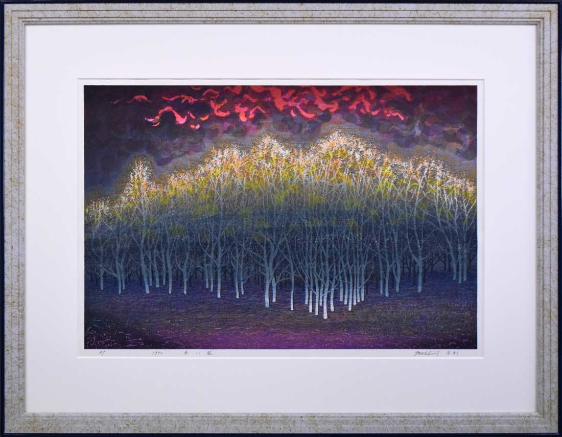 小島真佐吉 月夜 油絵 額入り 小島真佐吉 月夜 油絵 額入り 小島真佐吉