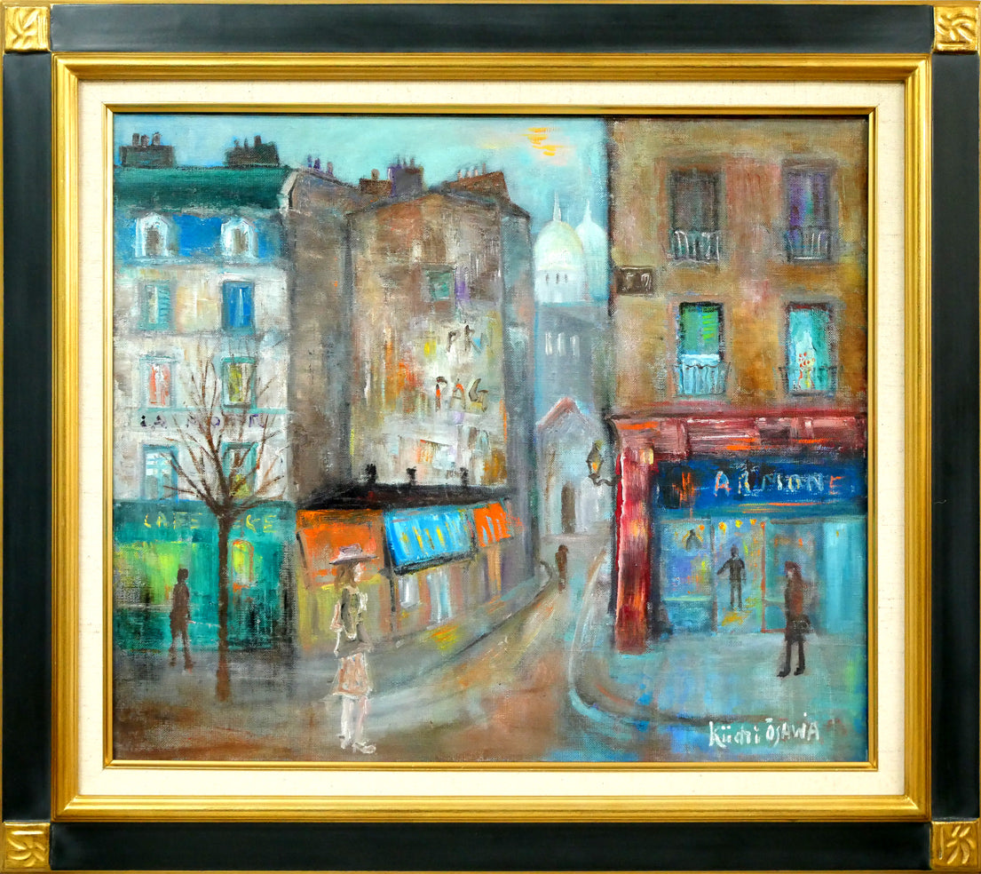 大澤喜一 古い教会 巴里 絵画 油絵 大澤喜一 古い教会 巴里 絵画 油絵