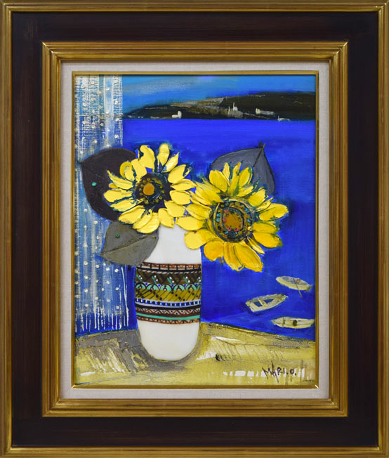 富の訪れ(ひまわり)アクリル画 富の訪れ(ひまわり)アクリル画 富の訪れ