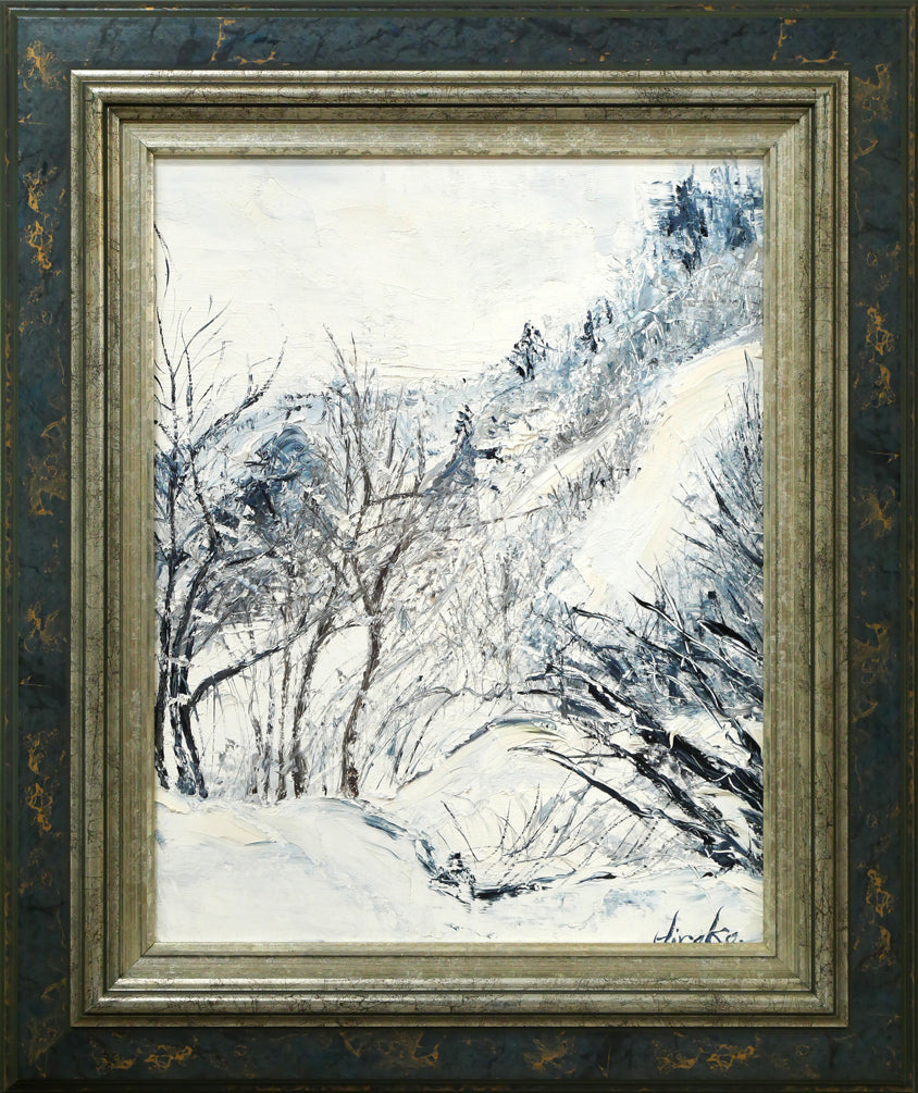 巨匠 小絲源太郎『山寺』油彩 カンヴァス F6 原画 真作保証 1点もの 鬼貴重