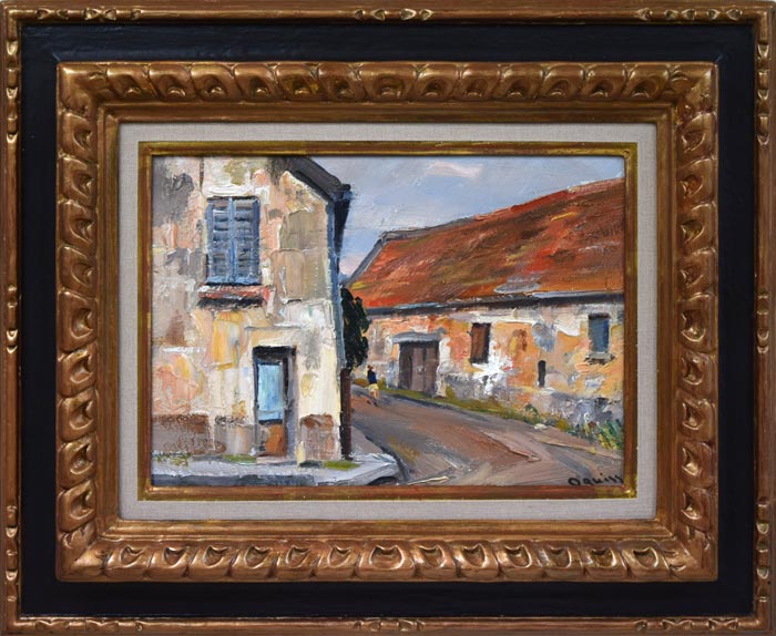 荻須高徳 絵画|油彩画|荻須高徳|パリの路道|鑑定