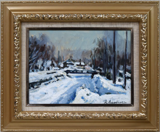 油絵 油彩 油彩画 絵 絵画【満月の海 】F4号