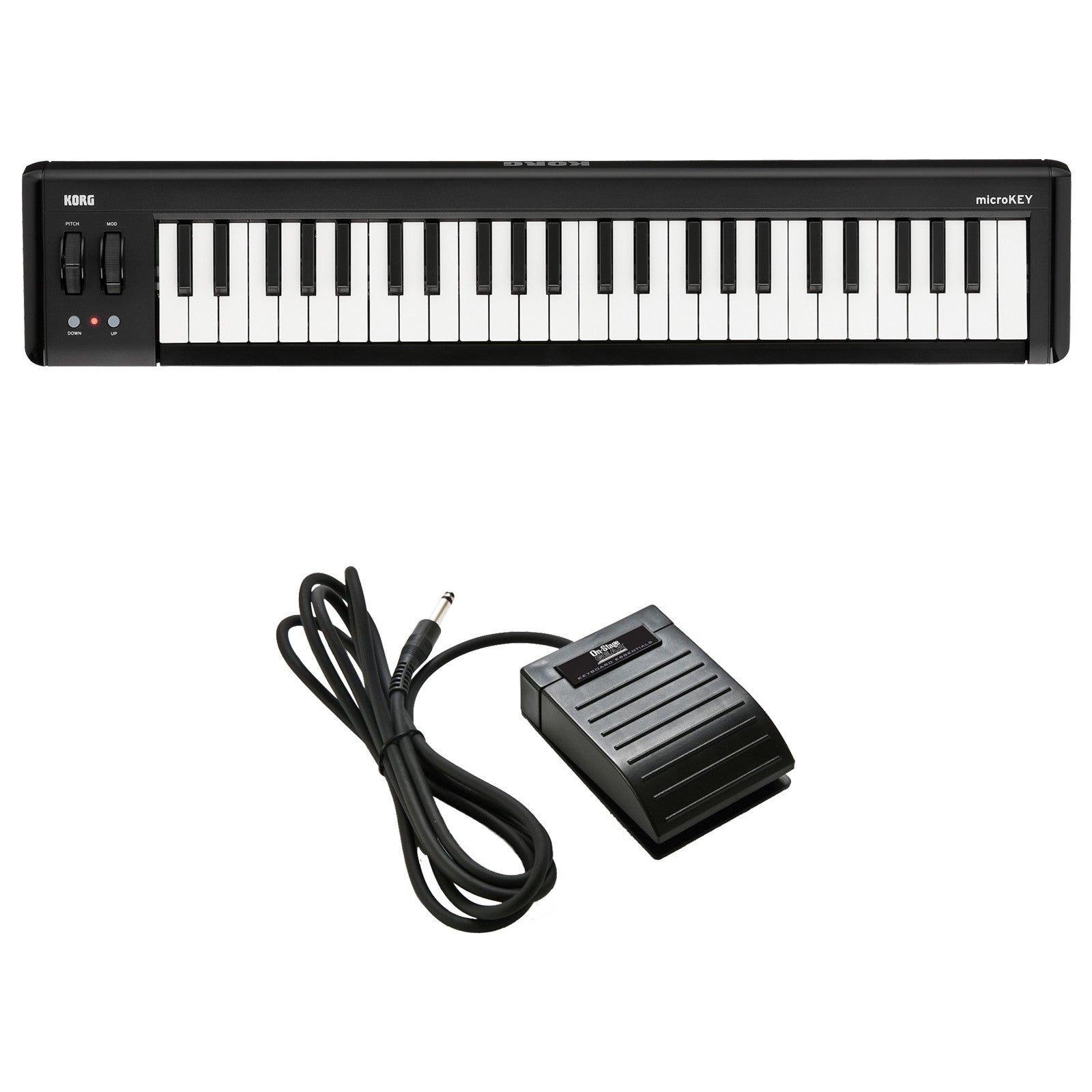 KORG 定番 USB MIDIキーボード microKEY2-49 音制作 DTM 省スペースで