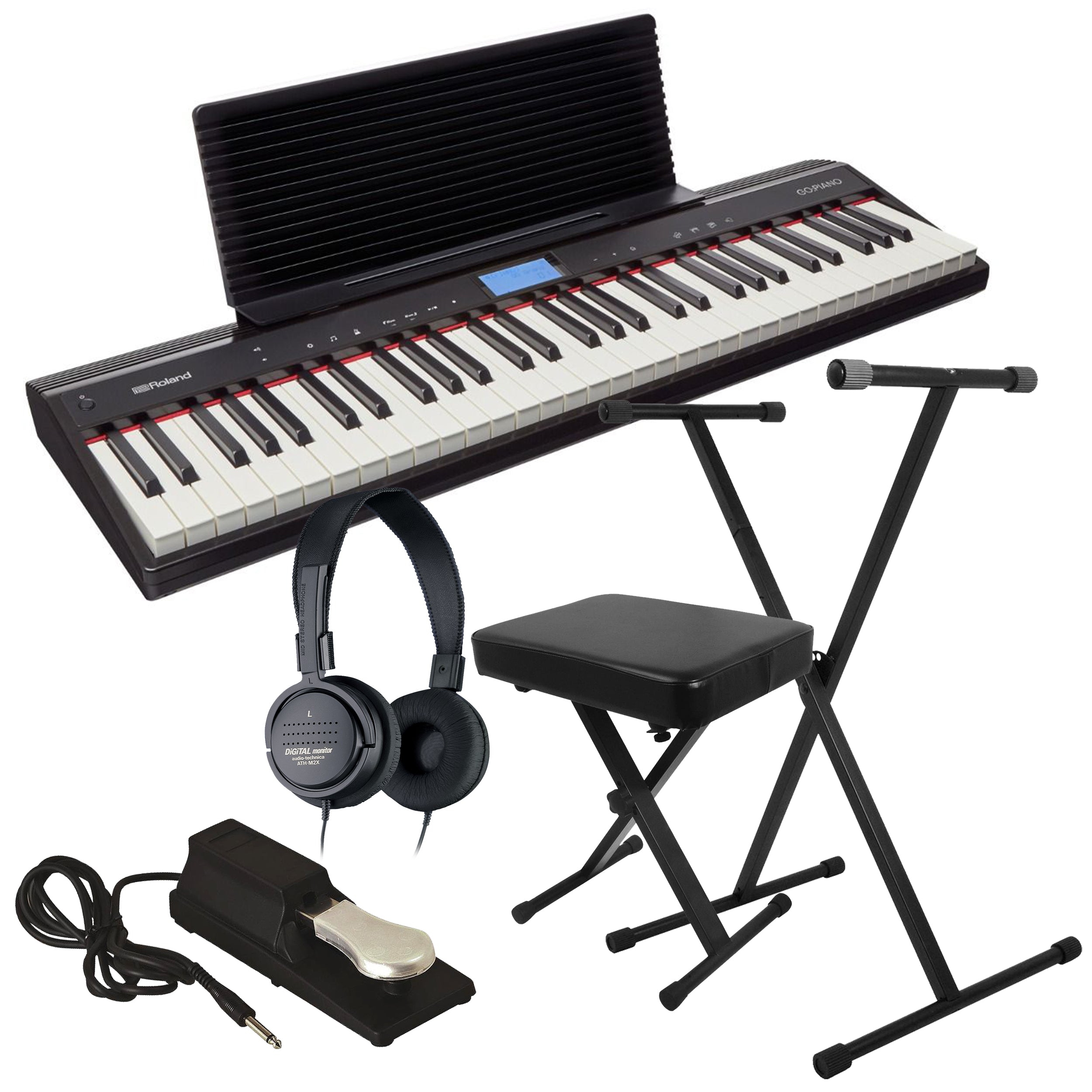 Roland GO:PIANO Portable Keyboard KEY ESSENTIALS BUNDLE – Kraft Music
