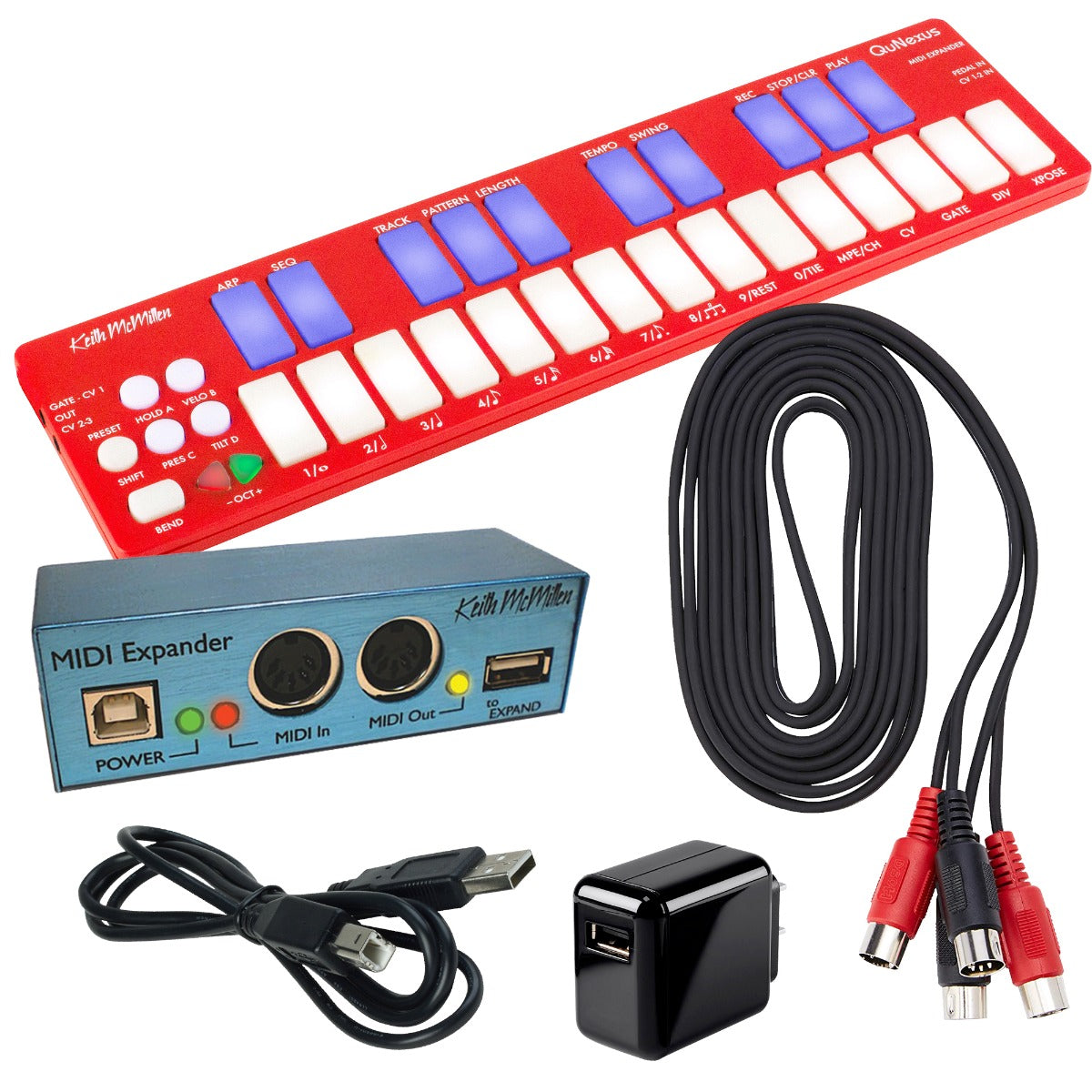 Keith McMillen Instruments QuNexus Red MPE MIDI Keyboard