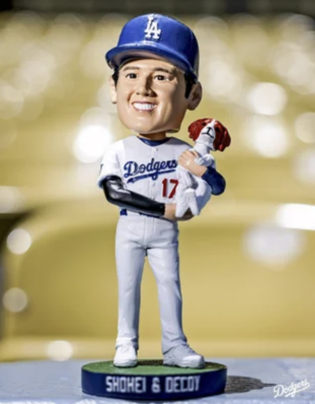 新品] 大谷翔平 選手 デコピン ボブルヘッド フィギュア