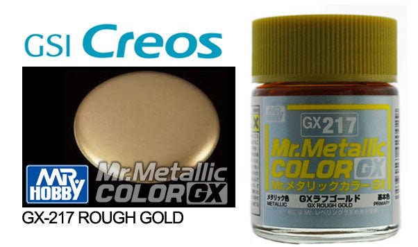 Mr Hobby Mr Metallic Color GX217 Rough Gold – Lazy Modeller