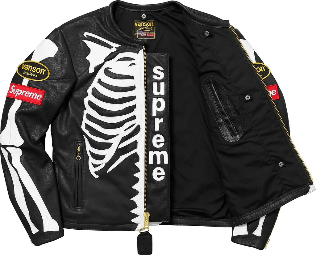 Supreme x Vanson Skeleton Leather Jacket - FW17 Edition​