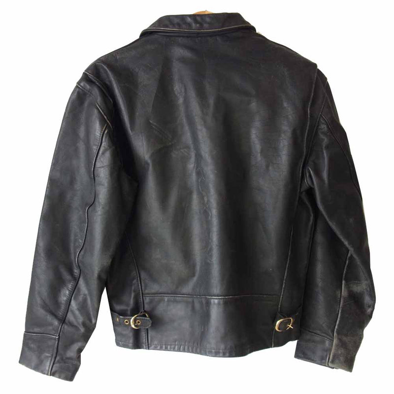 米国製】Schott レザーライダースジャケット 黒 40 AT101 本革 Schott