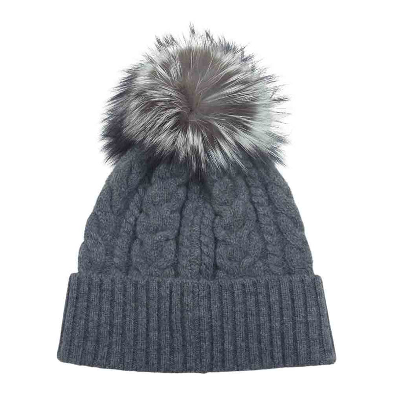 MONCLER】【新品未使用】ブルー ポンポン付きニット帽 ライトブルー