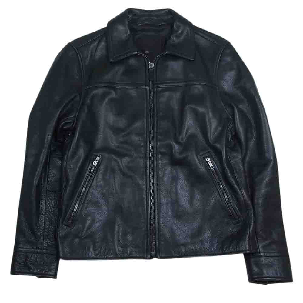 極美品 コーチ フォーポケットレザージャケット ライダース シングル