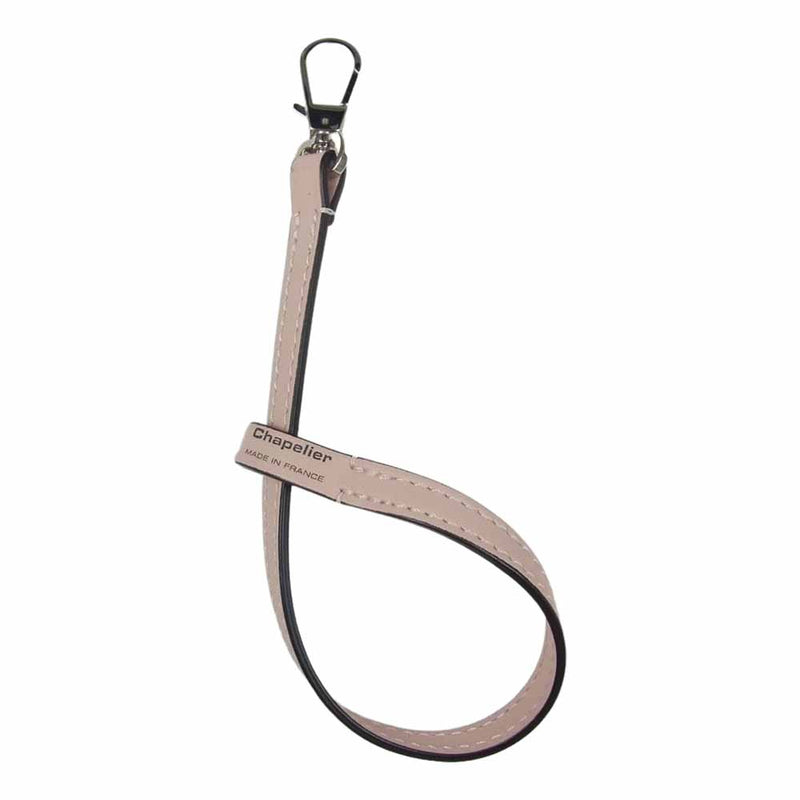 中古 エルベシャプリエ レザーストラップ＆チャーム マスティック