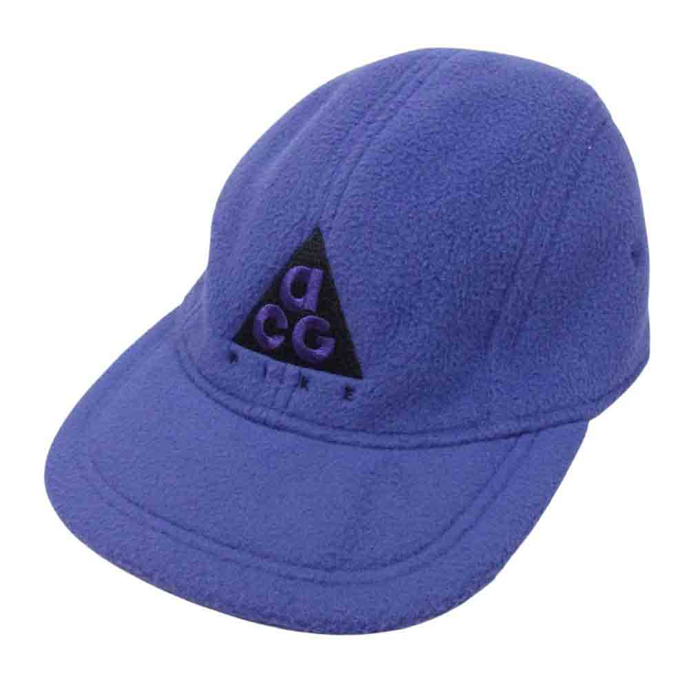 NIKE ナイキ ACG ポリエステル ロゴ フリース キャップ パープル系