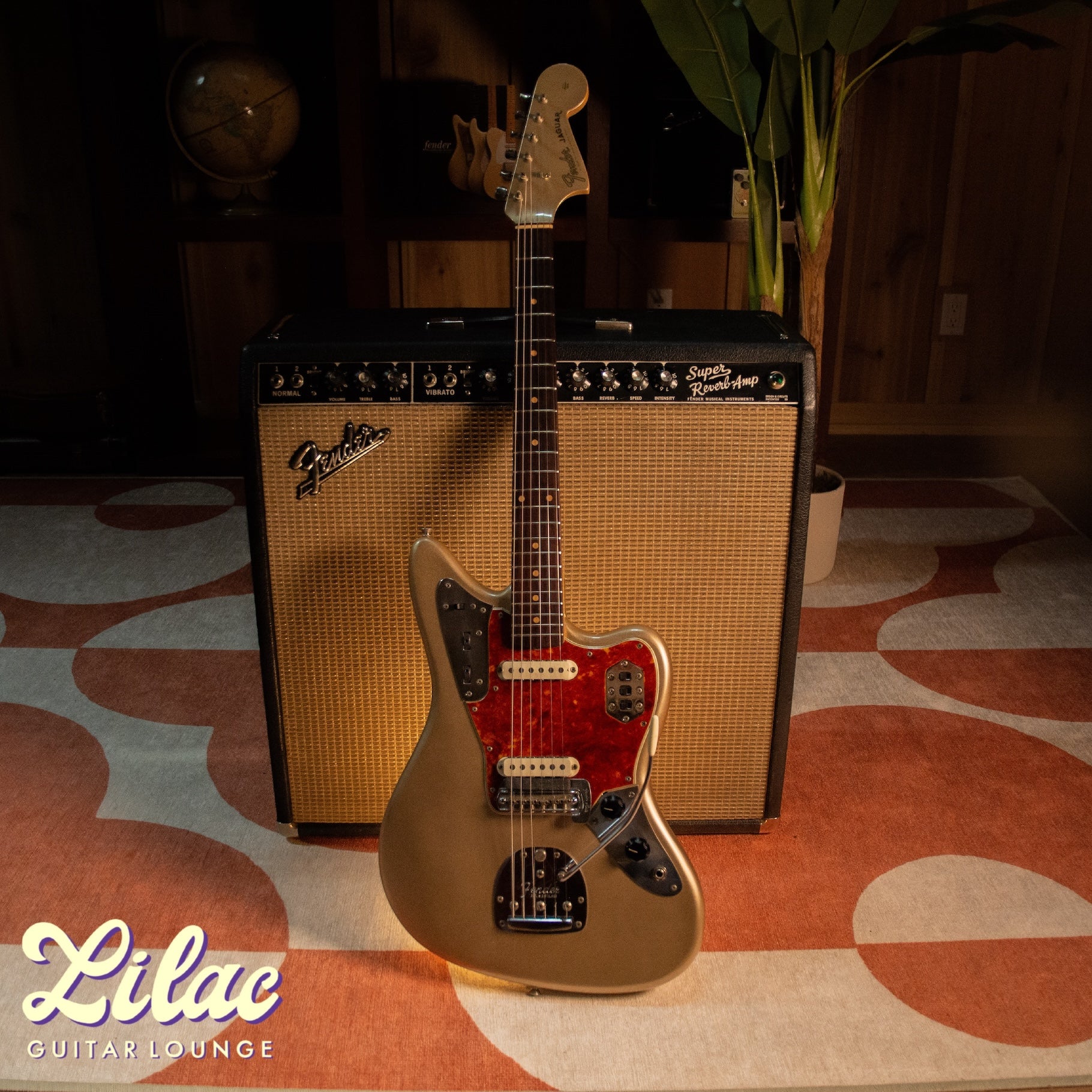 1962 Fender Jaguar - Shoreline Gold – Lilac Guitar Lounge