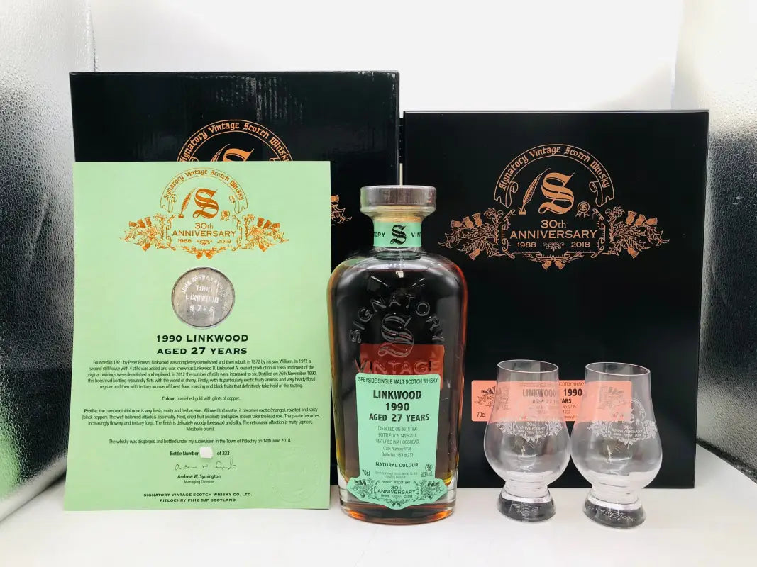 LINKWOOD 1990 27年熟成 30周年記念 LINKWOOD 1990 27年熟成 30周年