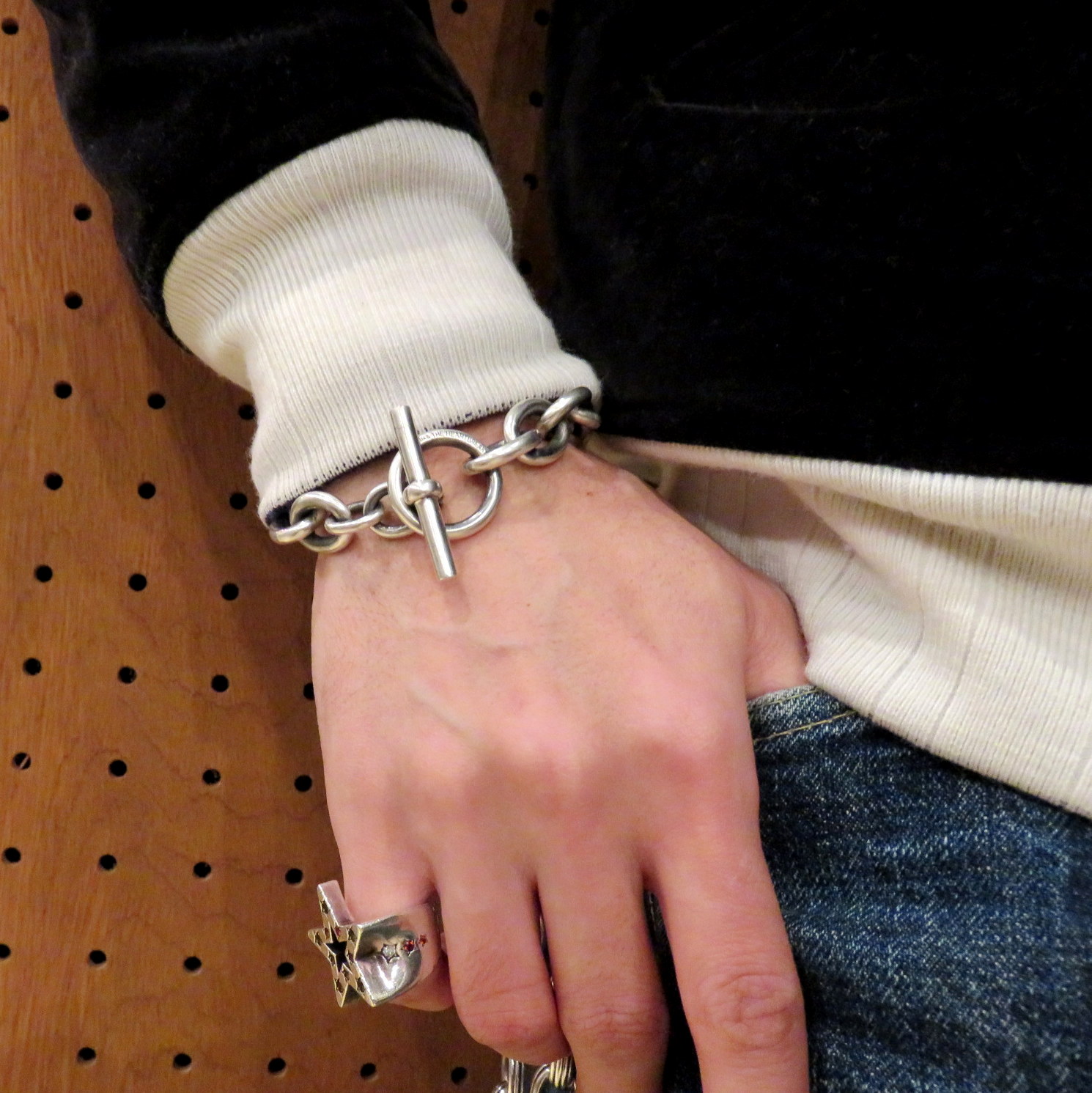 BEDWIN CHAIN BRACELET RIVIERA シルバーブレスレット BEDWIN CHAIN