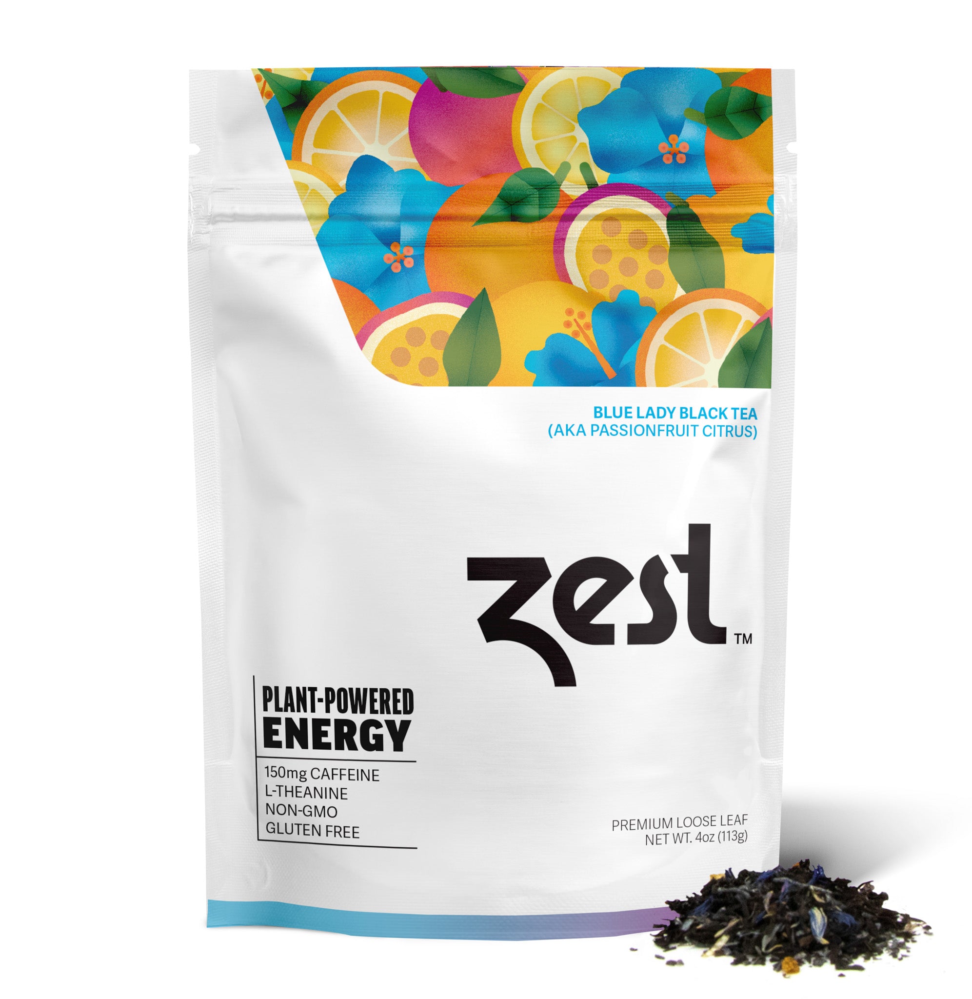Zest Blue Lady Plant-Powered Energy - High Caffeine Loose Leaf