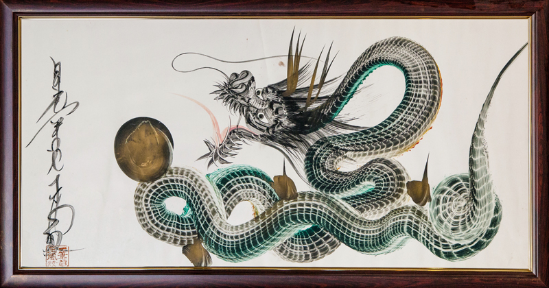 日光一筆龍 縁起物 金龍 日光一筆龍 高瀬作 縁起物 金龍 日光一筆龍