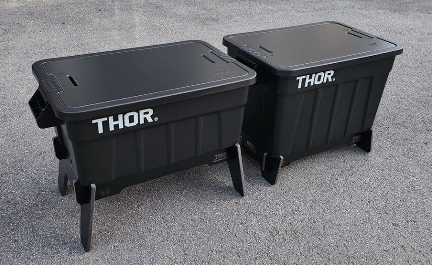 公式】THOR コンテナ ボックス用 BLACK 天板 スタンド サイドテーブル