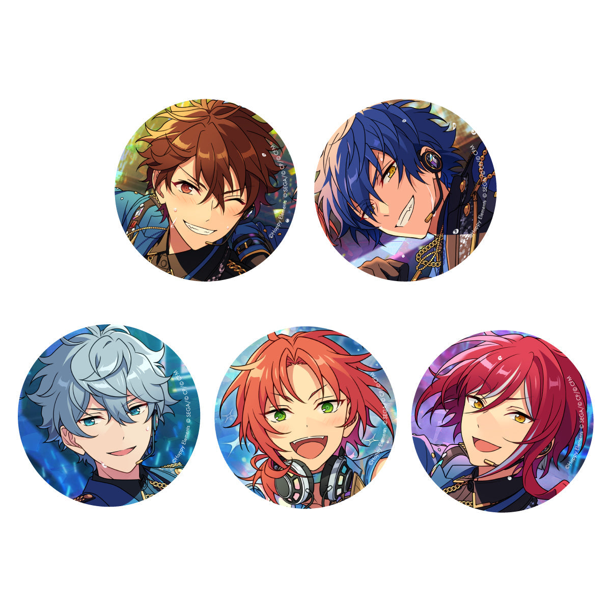 悠夜 漣ジュン 東雲彰人 缶バッジ あんスタ プロセカ コラボ