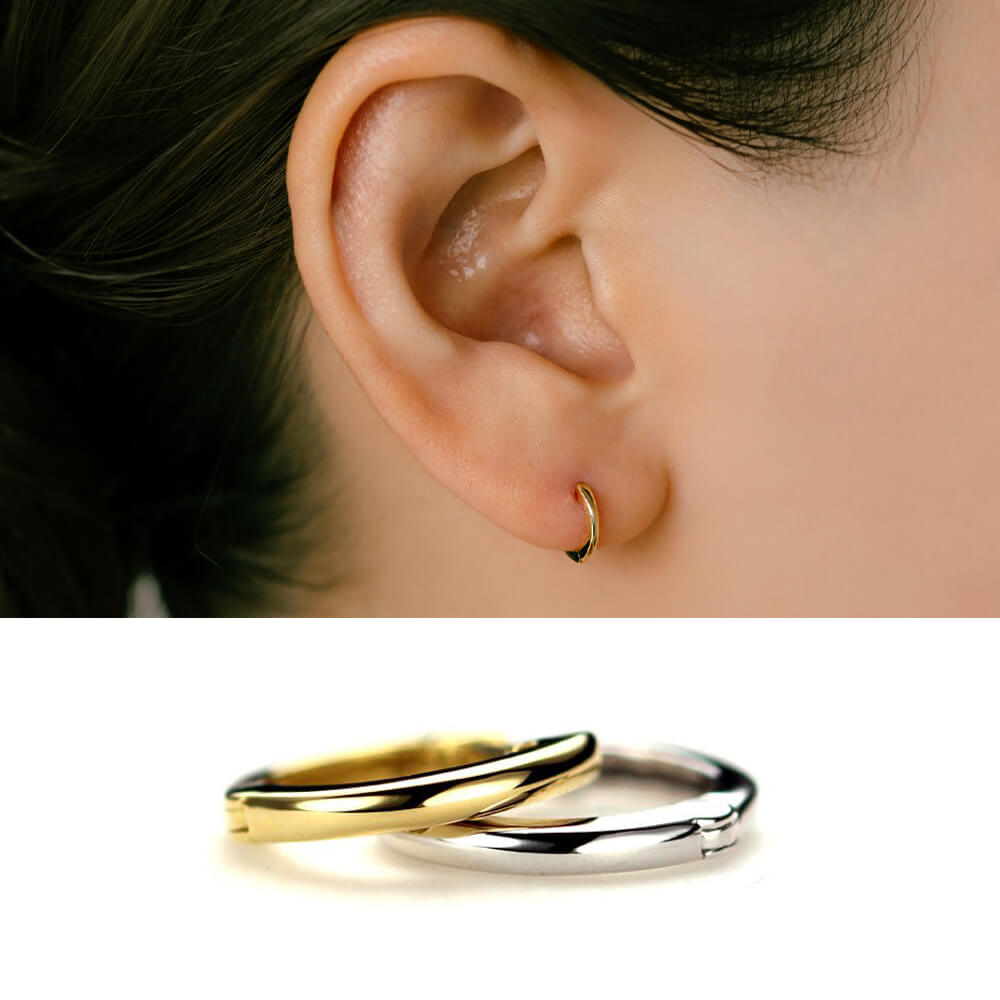 K18 フープピアス │軟骨ピアス│ピコレ – PICOLLET
