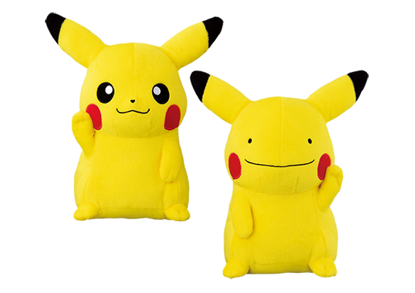 ピカチュウに変身⁉︎ メタモン ぬいぐるみ（大） ポケットモンスター