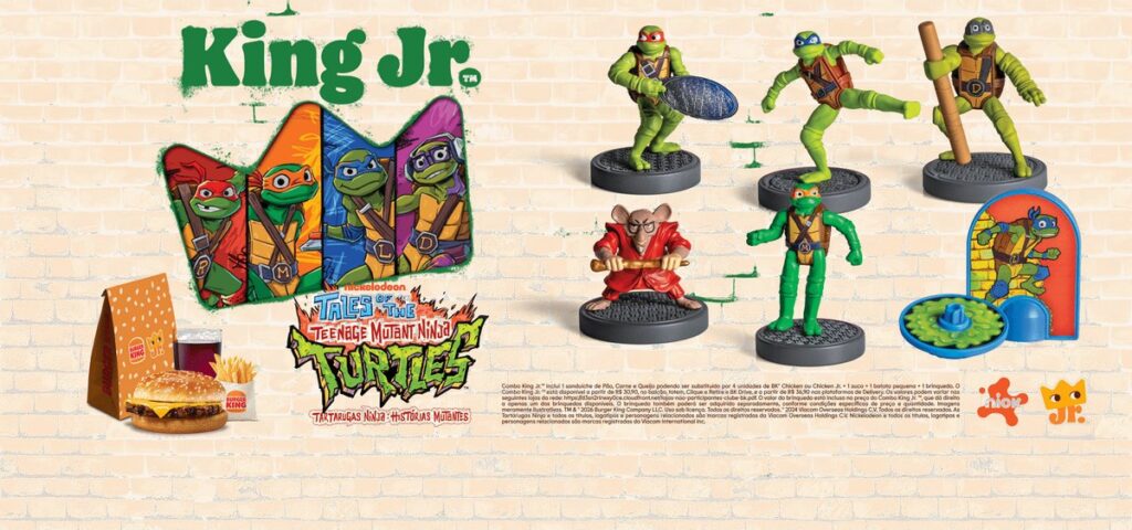 バーガーキング 米国1989年ミュータント・ニンジャ・タートルズ 全6個