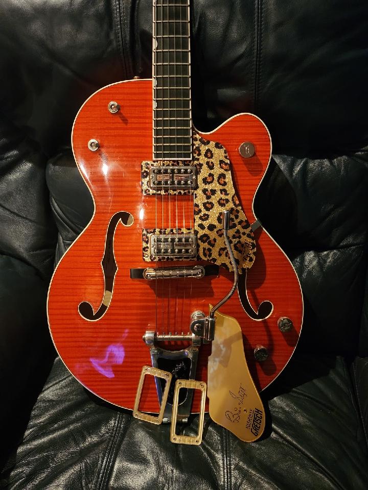 Gretsch 6120 Leopard Gold Sparkle Pickguard – Quick Guards