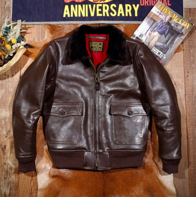 ヴィンテージ【フライトジャケット】(M) G1 レザージャケット ブラウン