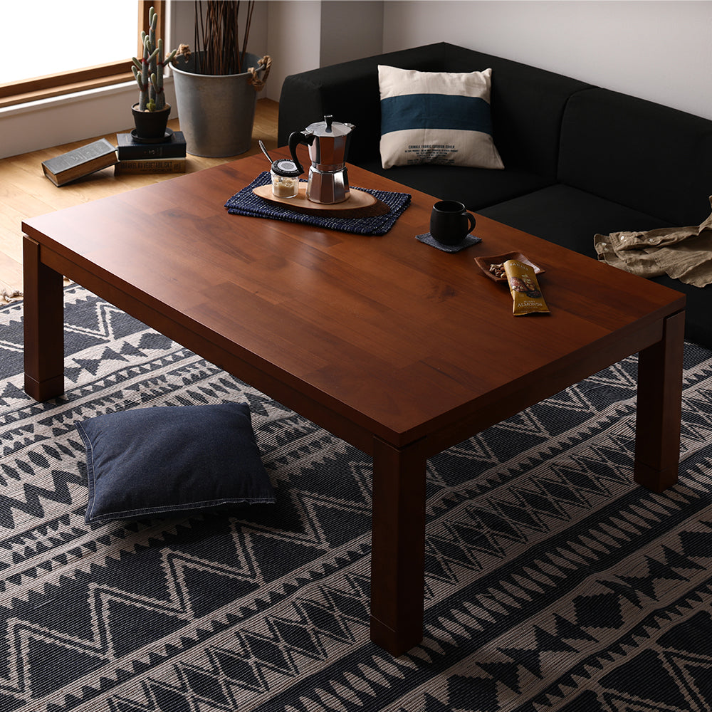 天然木アカシア材 こたつテーブル 幅75/105/120/150cm 単品/ 人気の