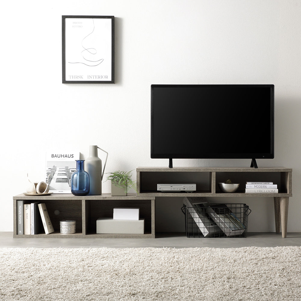 超人気！テレビ台 ローボード 伸縮自由 幅93～172cm NATURAL 超人気