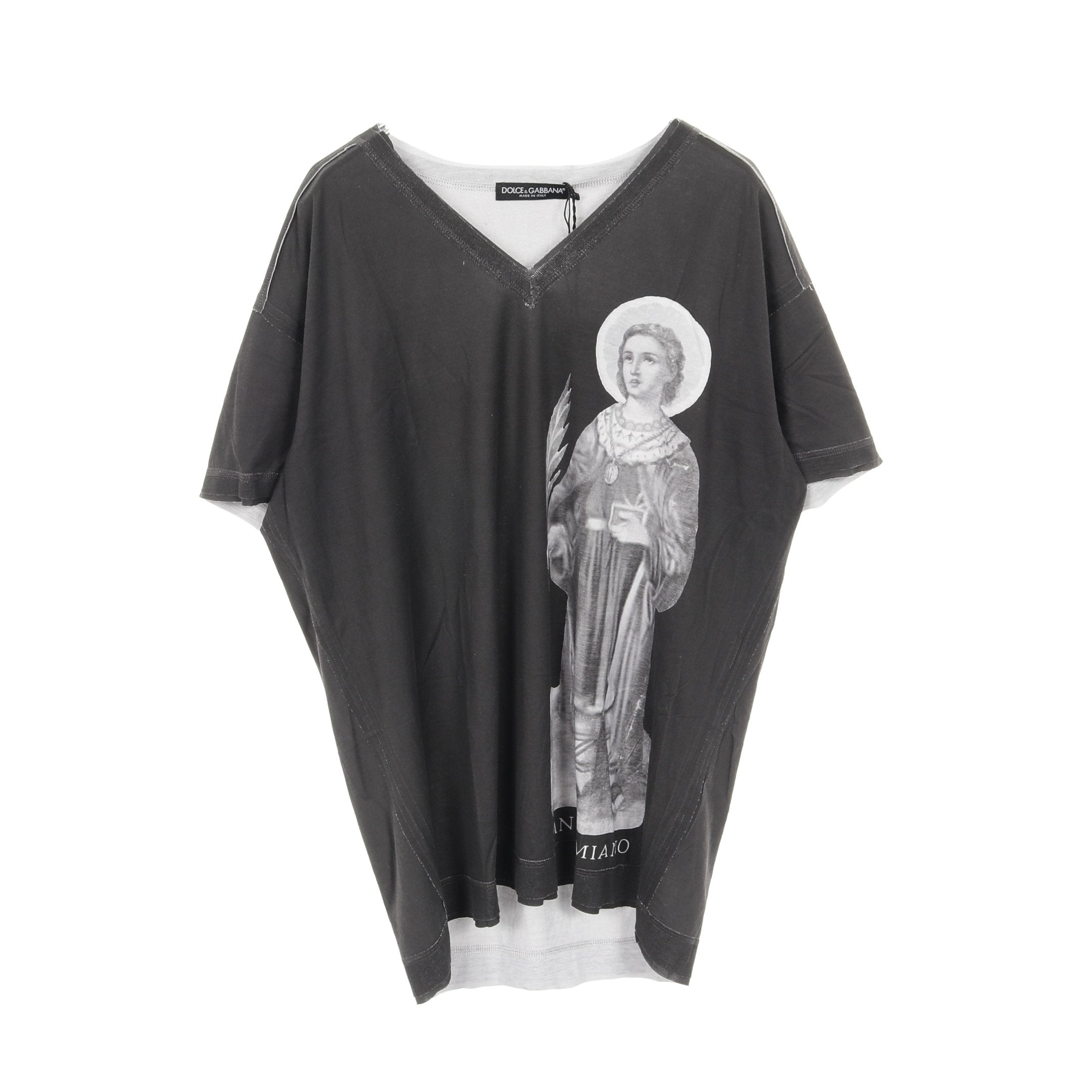 サイズ44 ドルチェ&ガッバーナ VネックTシャツ コレクション着