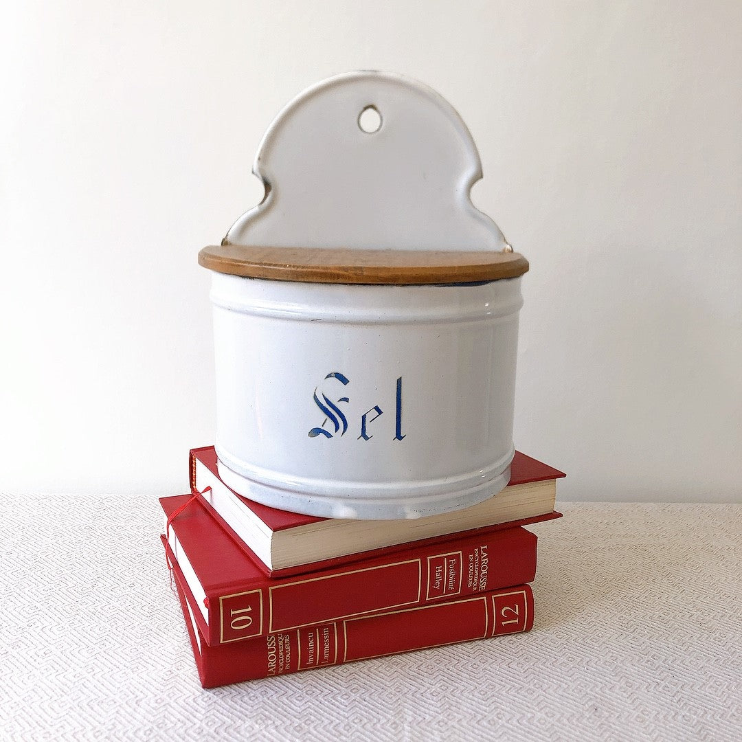 フランスアンティーク ホーロー製 セル缶 蚤の市 ブロカント フランス