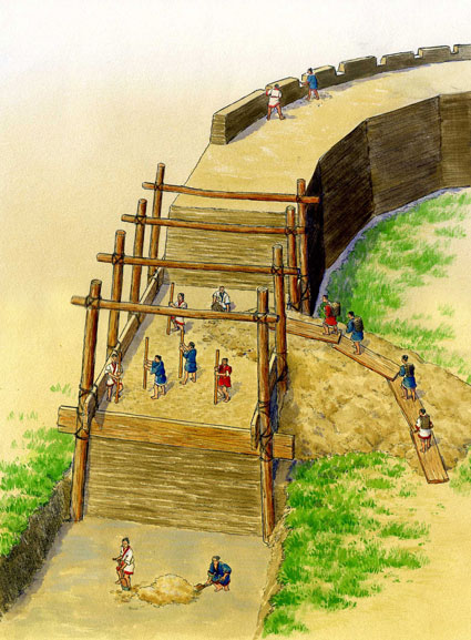 万里の長城の扉絵 632 万里の長城 版築 – KAGAWA GALLERY-歴史館