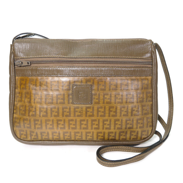 Fendi ズッキーノ柄 斜めがけショルダー（茶） – Vintage Shop Rococo
