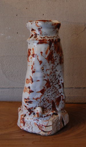 塚本治彦 紅志野花入 Beni-shino Vase by TSUKAMOTO Haruhiko 商品詳細