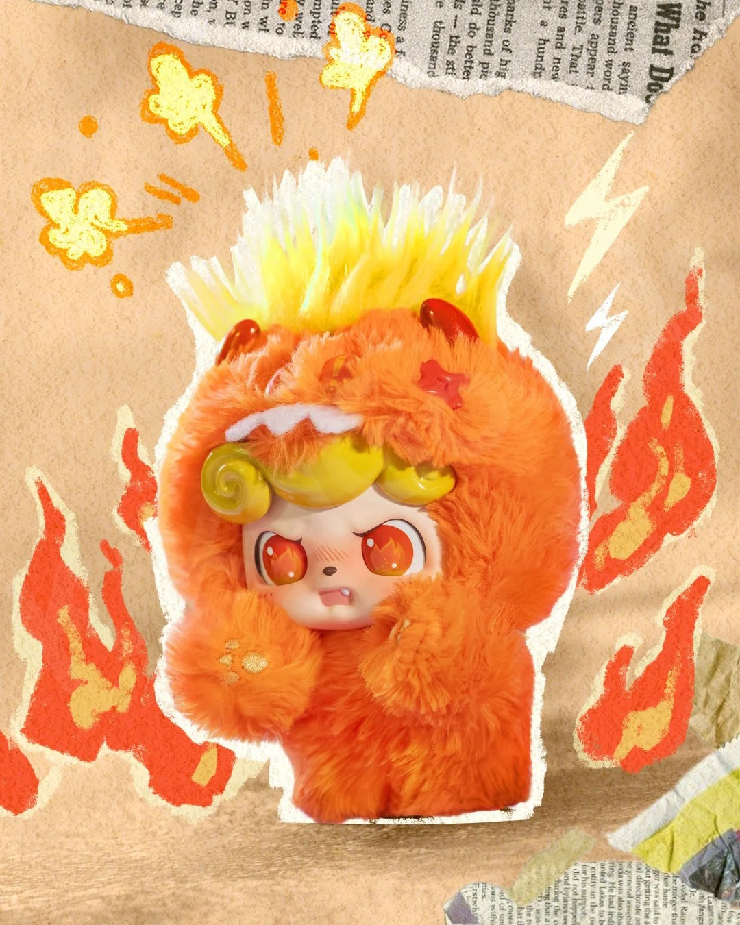 Qkids Emotional Hairy MONSTERS シークレット JOTOYS Q.kid Emotional